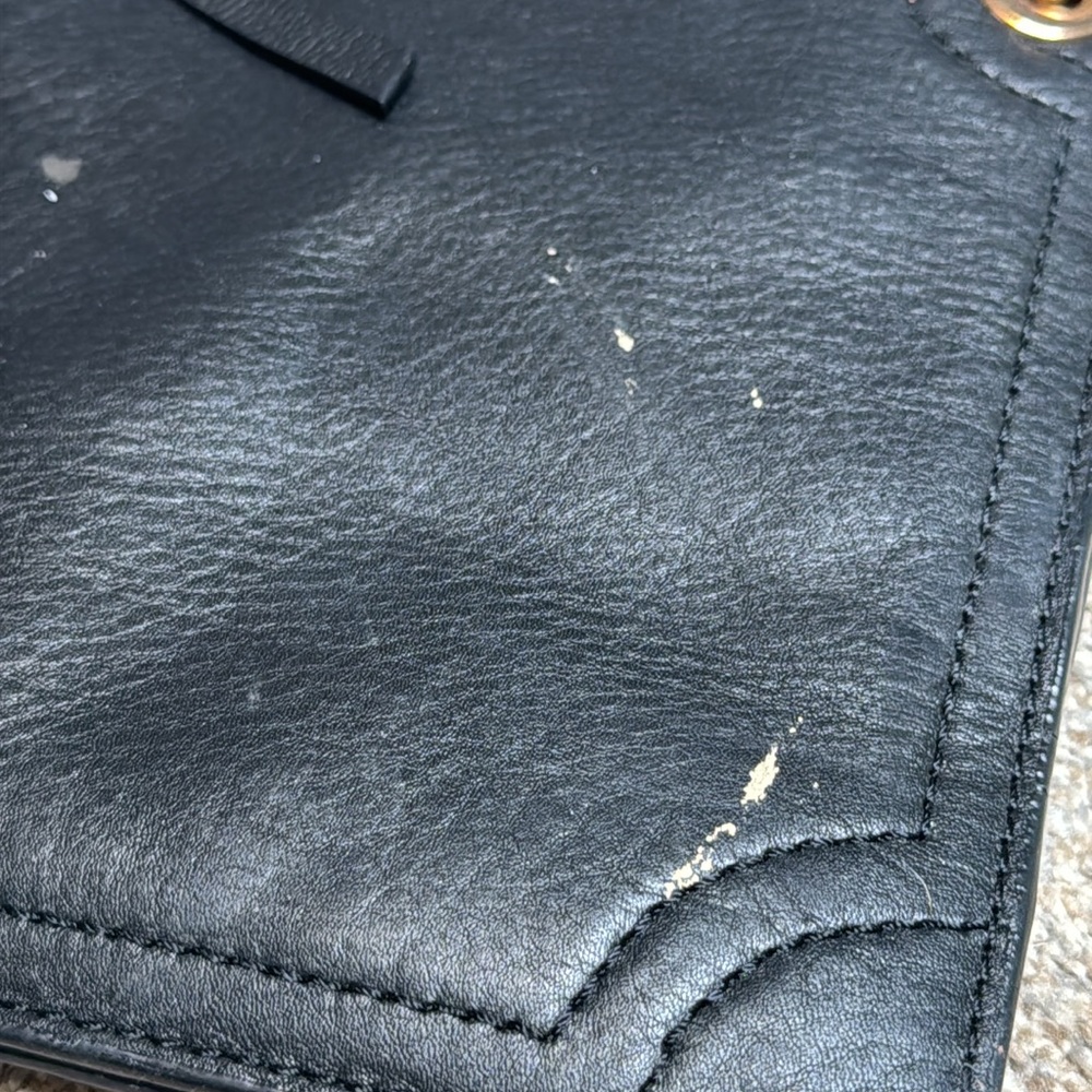 Kooba | Leather Envelope Crossbody Purse in Black - Picture 3 of 16